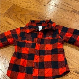 Fleece flannel shirt